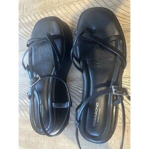 Vagabond Courtney black strappy platform sandles